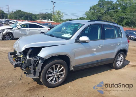 2018 Volkswagen Tiguan Limited 2.0T из США, поврежденный, VIN WVGAV7AX1JK004473